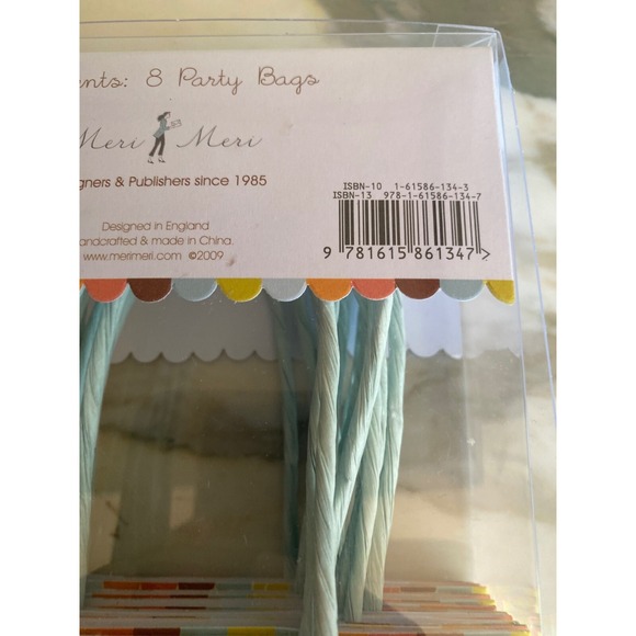 NEW Meri Meri Animal On Parade Circus Elephant Party Bag Set of 8 - Picture 5 of 5